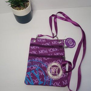 NWT Purple Robin Ruth New York Crossbody Bag